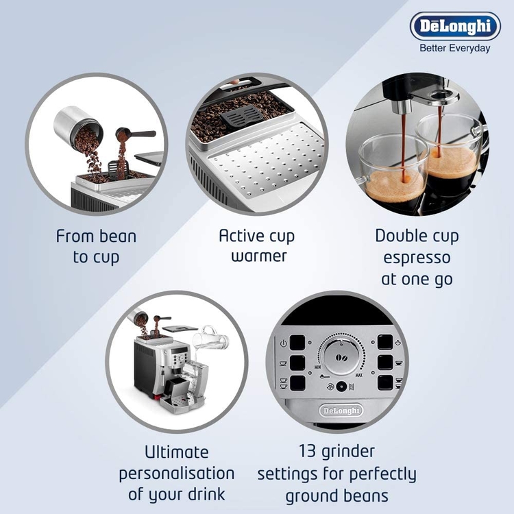 اطلب DELONGHI ECAM22.110.SB FULLY AUTOMATIC BEAN TO CUP COFFEE آلة