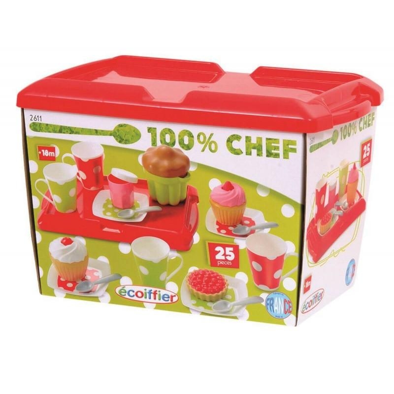 Ecoiffier 100% Set pasticceria, 21 dlg