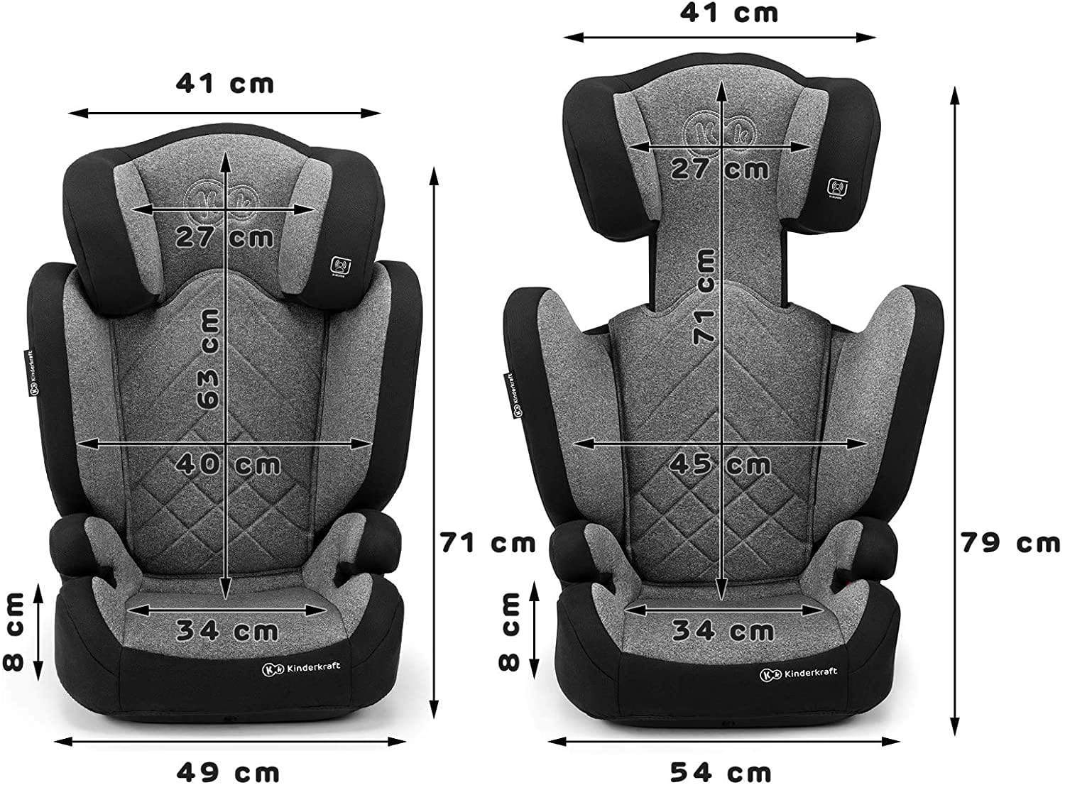 Order kinderkraft car seat xpand grey with isofix system Now! Jomla.ae