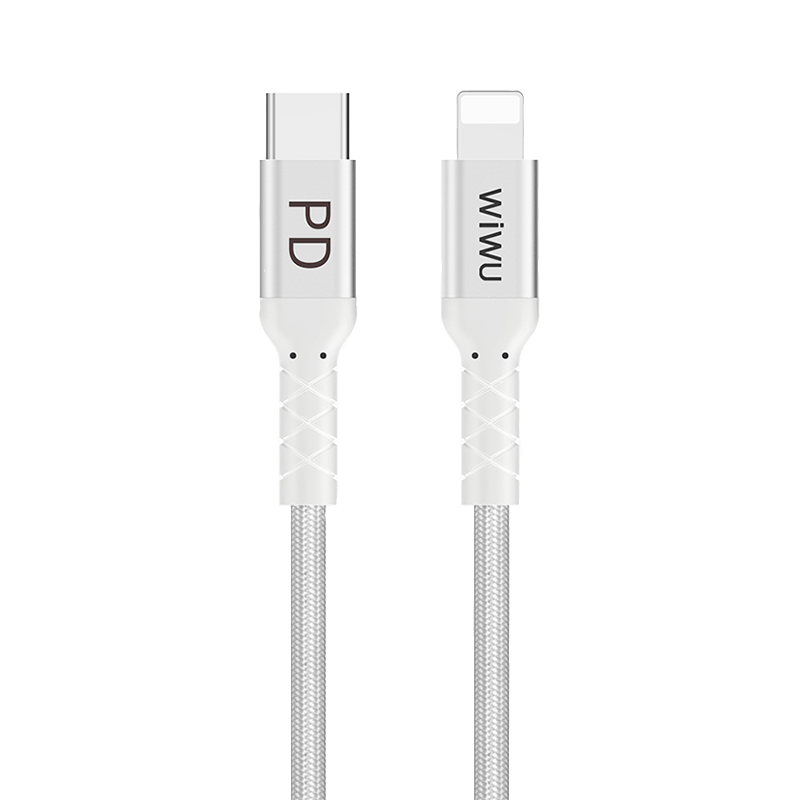 Order wiwu wp101 type c to lightning cable 2 4a 1m grey Now! Jomla.ae