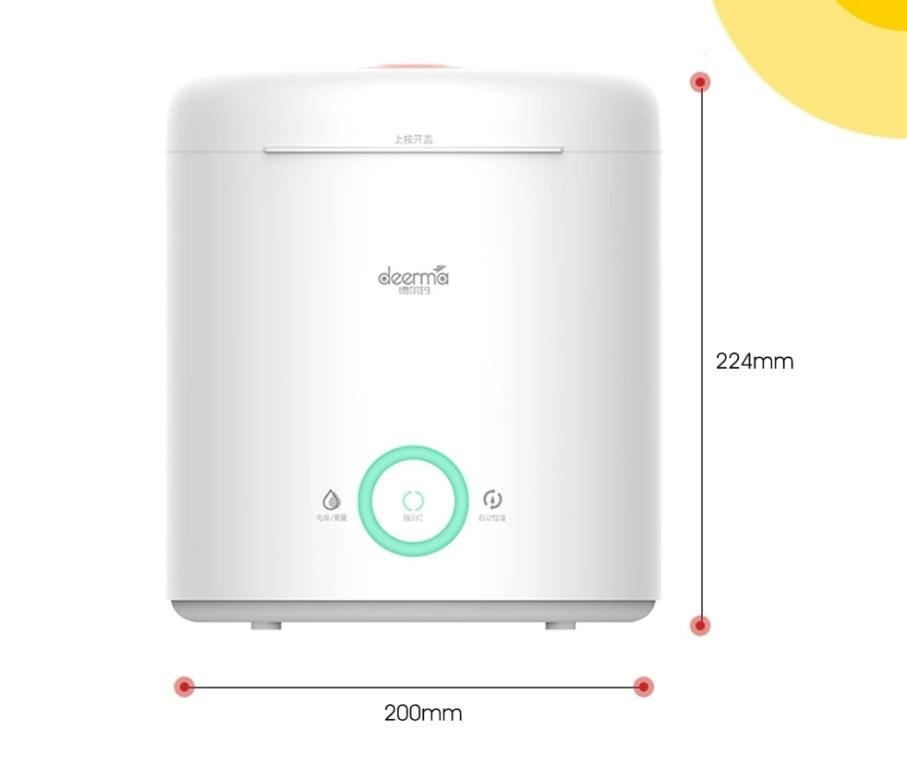 اطلب معطر الهواء Mi Deerma DEMF301 2.5L Air Humidifier ابيض الأصلي