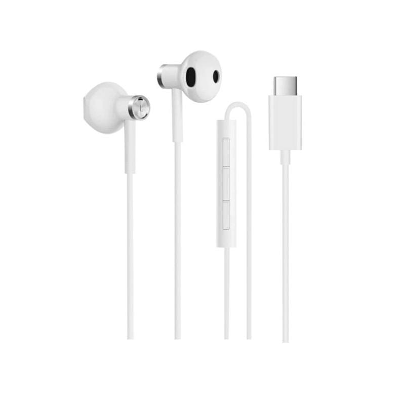 Order Xiaomi mi dual driver earphones type c white Now! Jomla.ae
