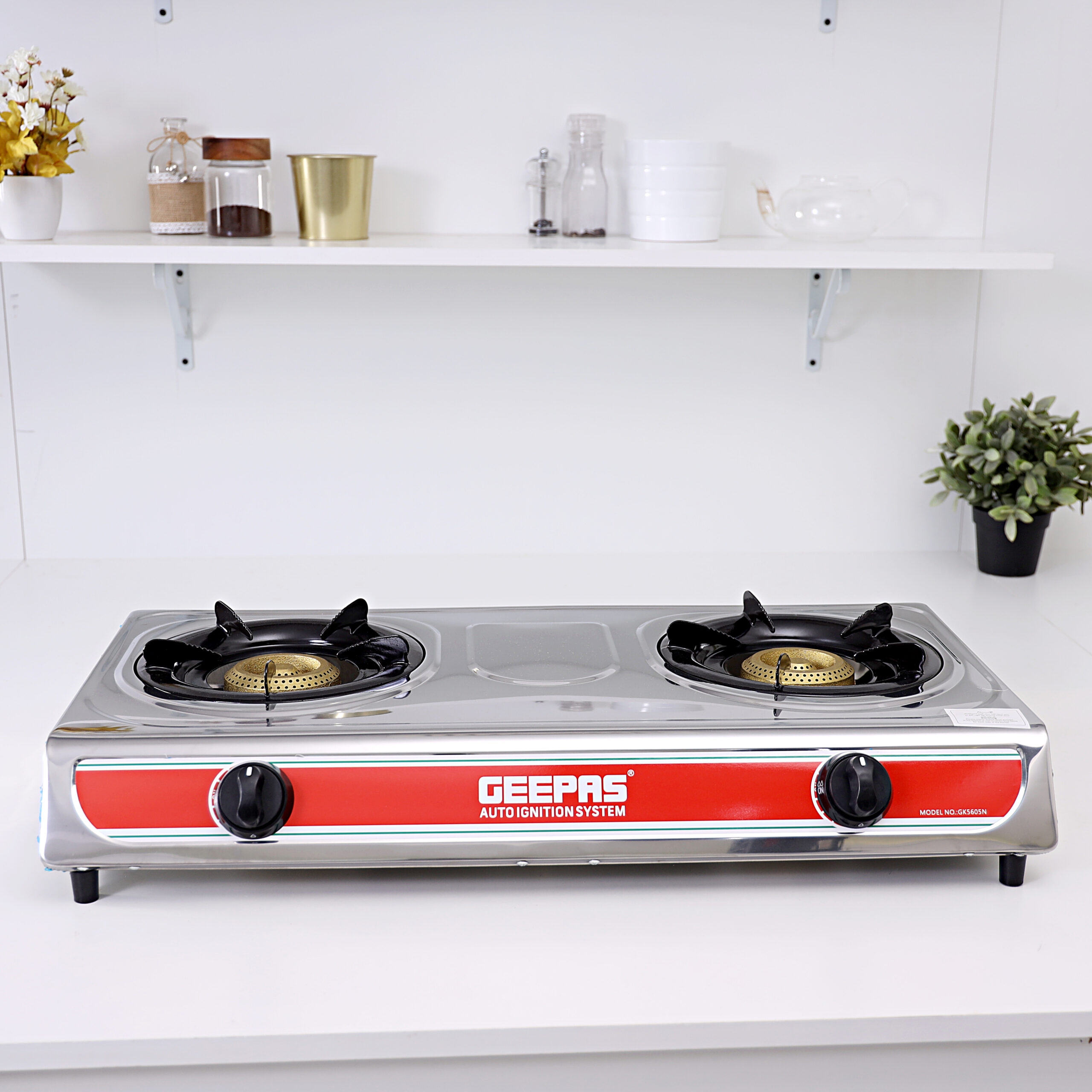 اطلب موقد غاز بشمعتين Geepas Gas Stove الأصلي Jomla.ae