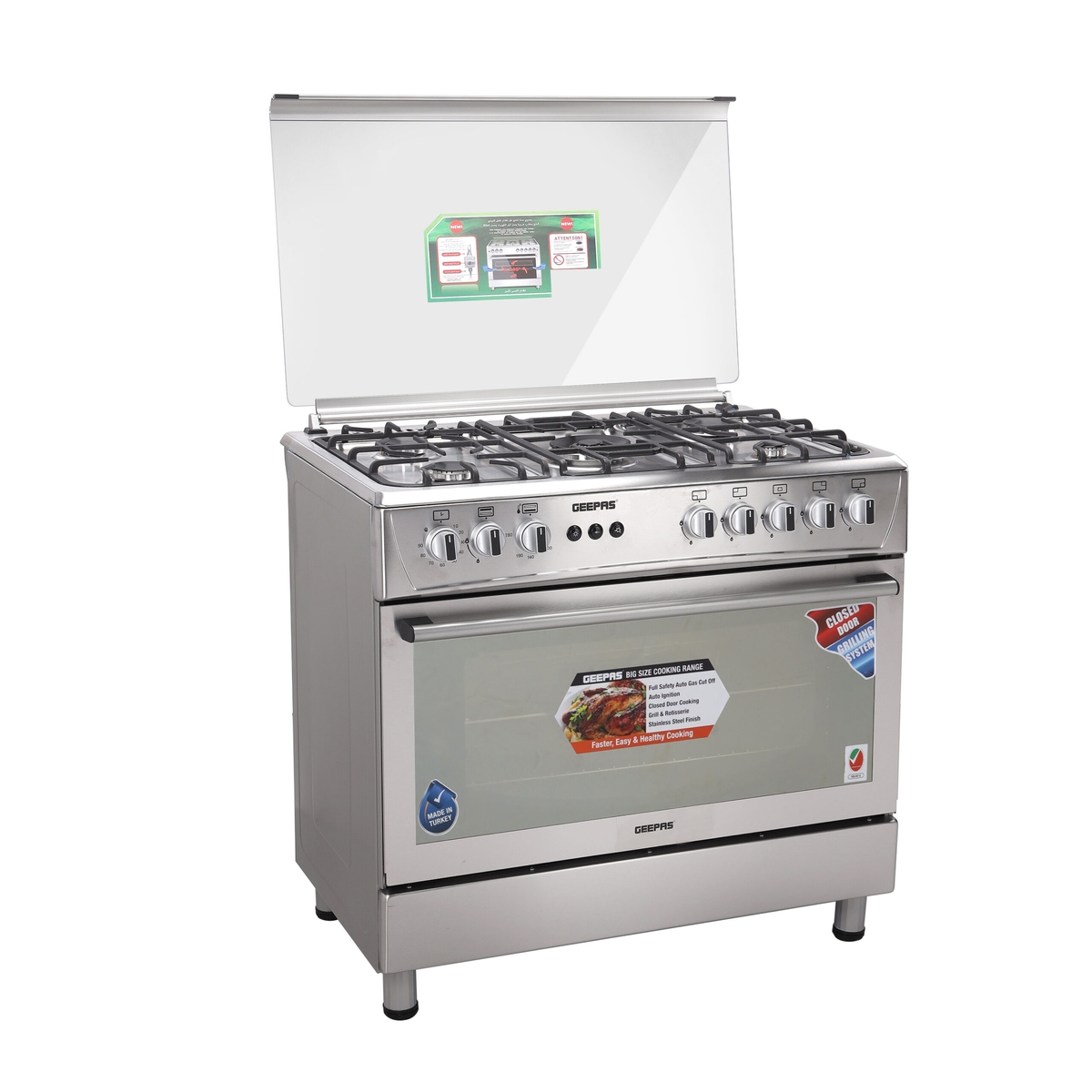 اطلب فرن غاز 5 شمعات Geepas Gas Cooking Range الأصلي Jomla.ae
