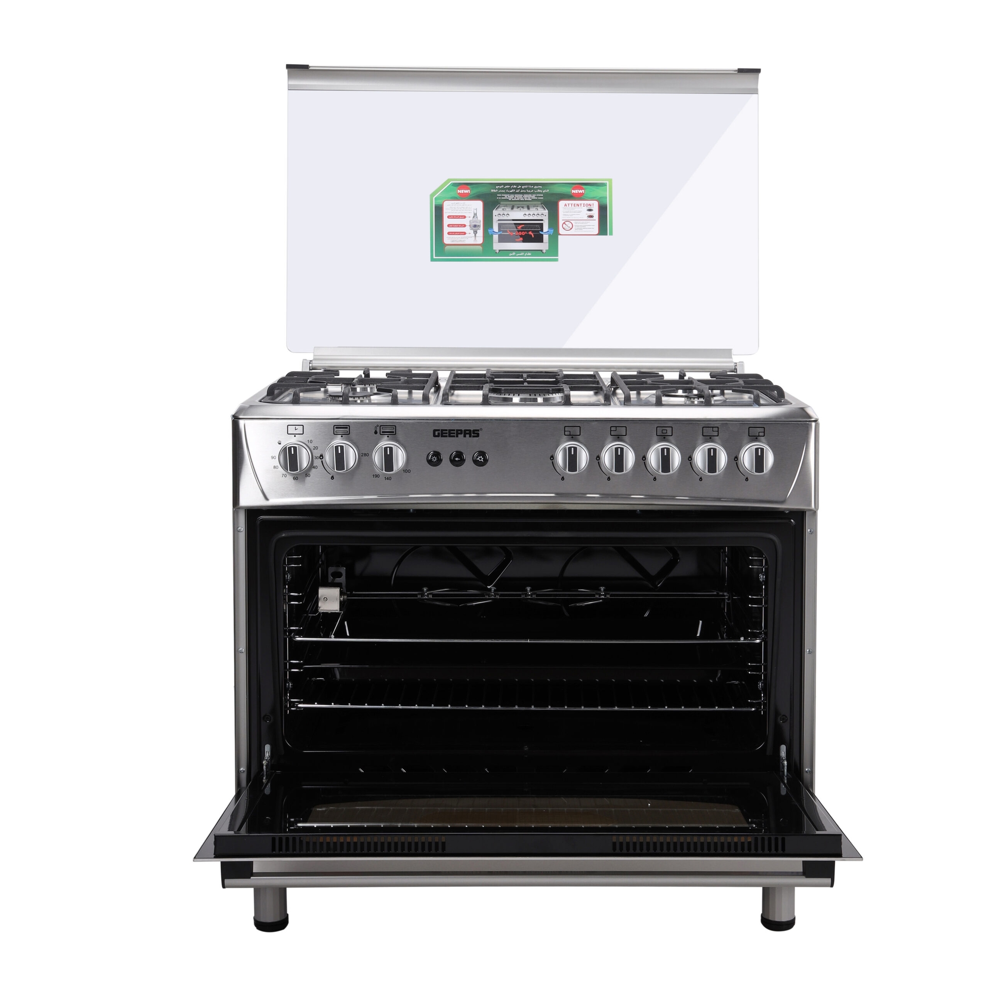 اطلب فرن غاز 5 شمعات Geepas Gas Cooking Range الأصلي Jomla.ae