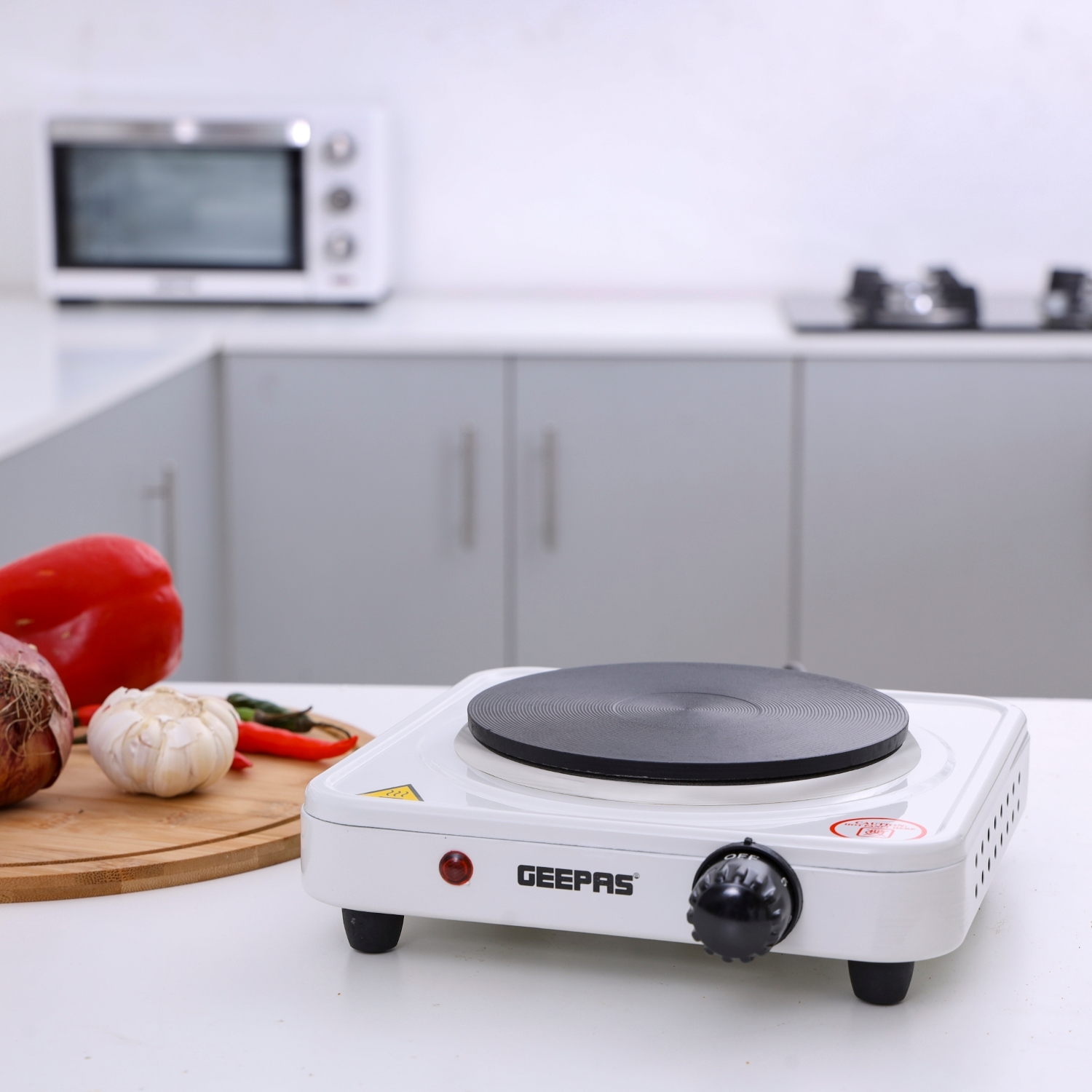 Order Geepas 1000W Single Hot Plate for Flexible & Precise Table Top