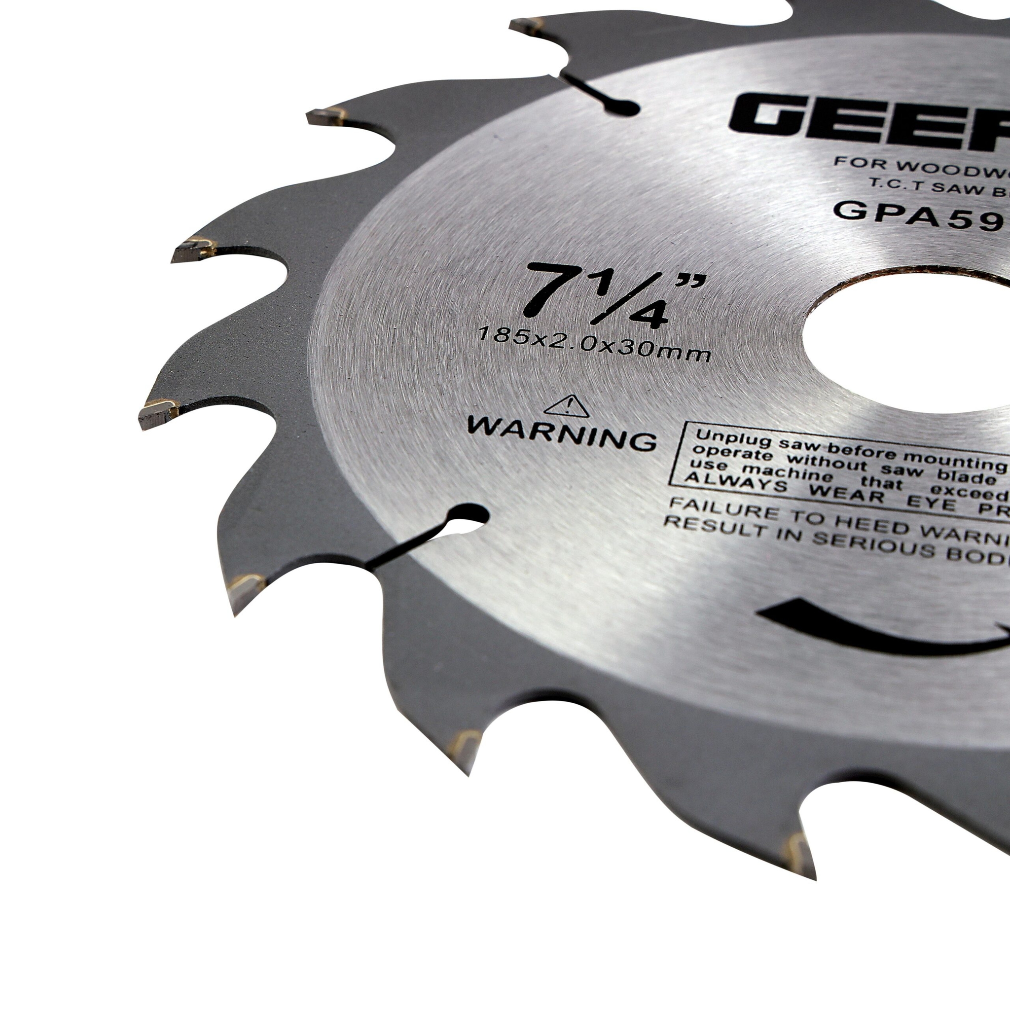 Order Geepas GPA59209 Circular Saw Blade 185mm x 30mm bore, 20mm