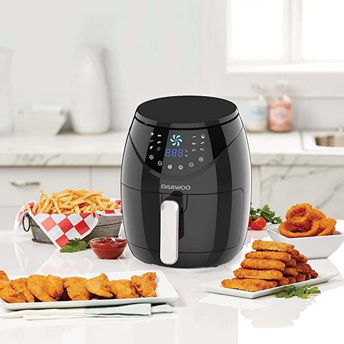 اطلب مقلاة كهربائية 1500 واط Daewoo 4 Liter Digital Air Fryer with