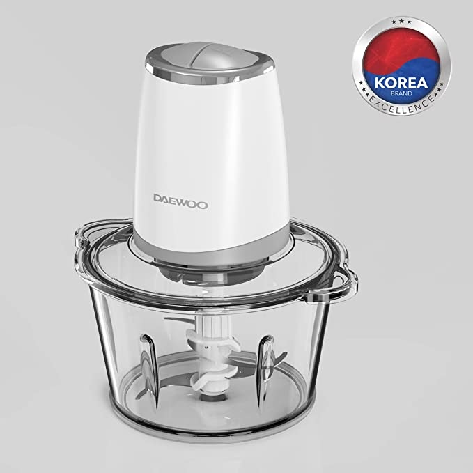 اطلب محضرة الطعام 500 واط Daewoo Food Chopper with Glass Bowl Quad