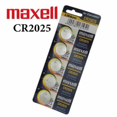 Order Maxell CR2025 Lithium Battery 3V Pack Of 5 Now! | Jomla.ae
