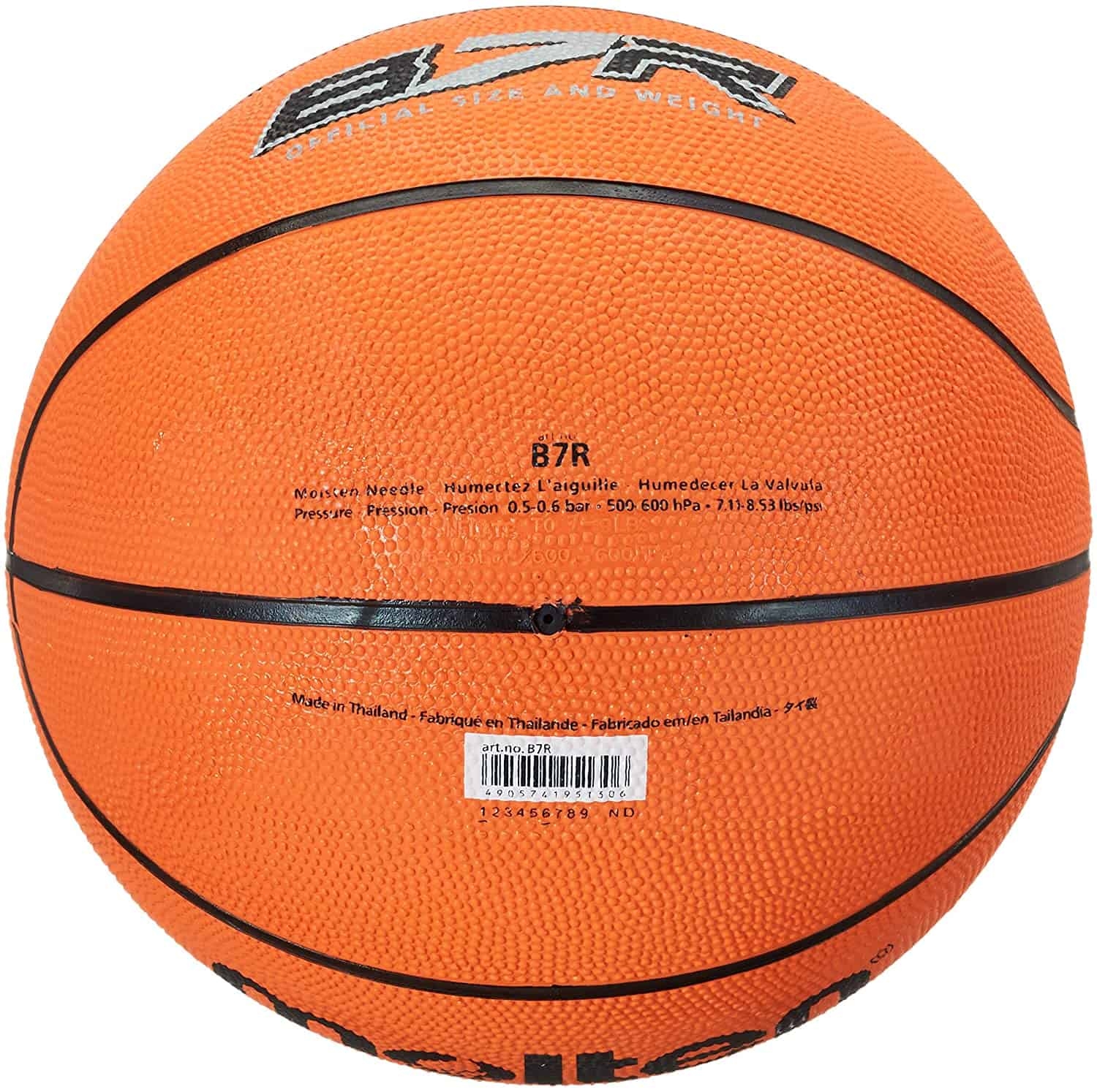 Order Molten B7R Size 7 Rubber Orange Basketball Now! Jomla.ae
