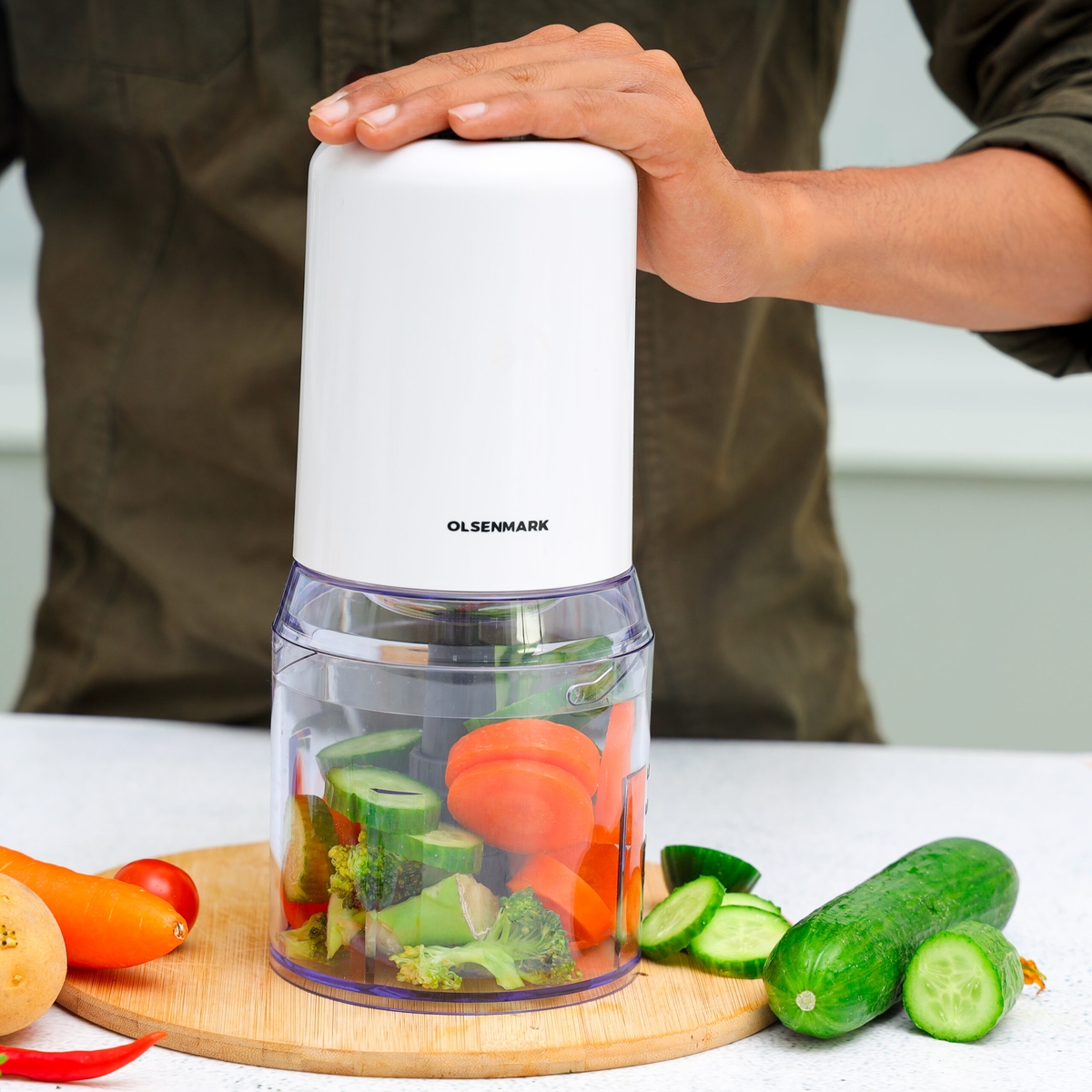 Order Olsenmark Multi Chopper, Electric Mini Chopper, 500ml Bowl ...