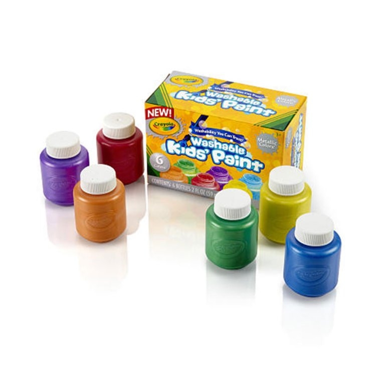 Order Crayola 6Ct Washable Metallic Paint Now! Jomla.ae