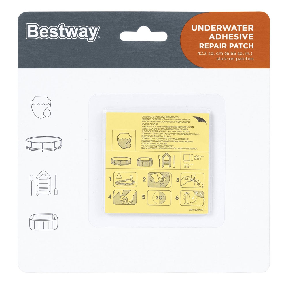 Order Bestway Underwater Adhesive Pool Repair Kit Clear Now! Jomla.ae