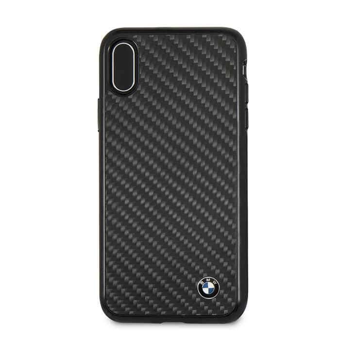 bmw real carbon fiber tpu hybrid case for iphone x black