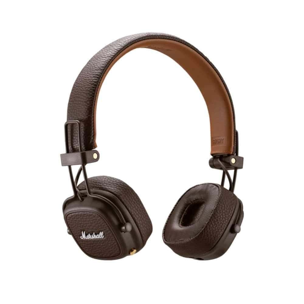 سماعات راس لاسلكية ميجور مارشال لون بني  Marshall Major III On  Ear Wireless Headphones 