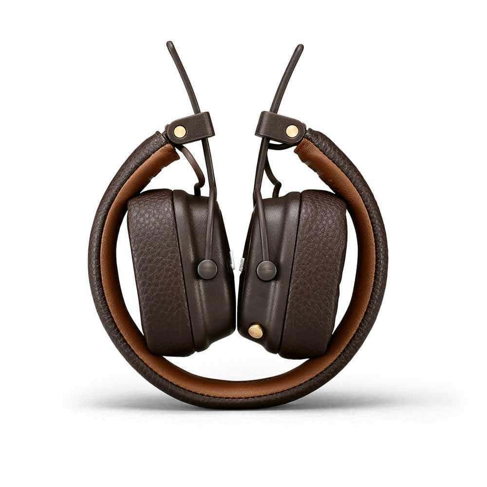 سماعات راس لاسلكية ميجور مارشال لون بني  Marshall Major III On  Ear Wireless Headphones 