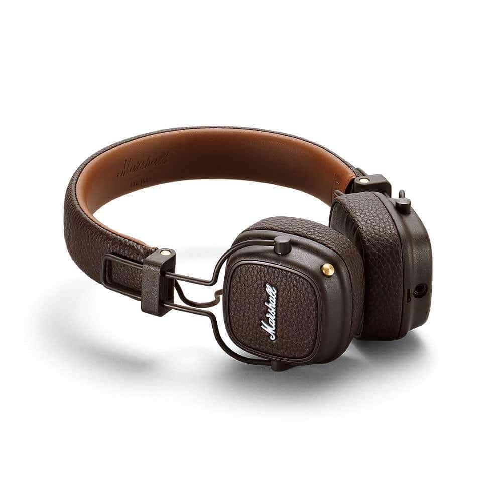 سماعات راس لاسلكية ميجور مارشال لون بني  Marshall Major III On  Ear Wireless Headphones 
