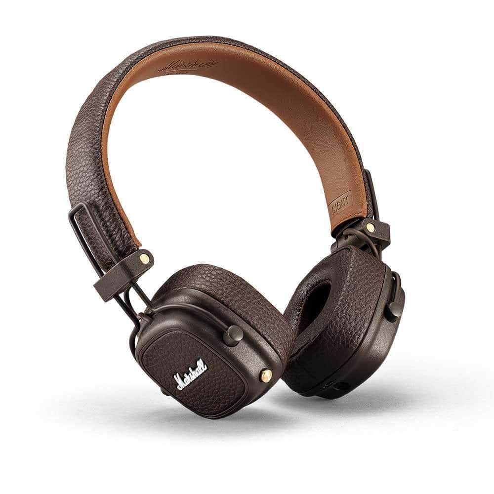 سماعات راس لاسلكية ميجور مارشال لون بني  Marshall Major III On  Ear Wireless Headphones 
