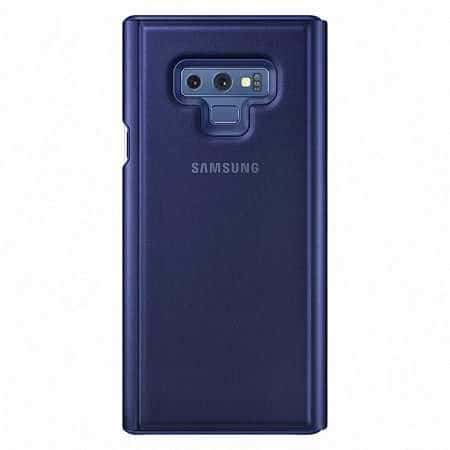 كفر جوال سامسونج نوت 9 شفاف وأزرق سامسونج Samsung Galaxy Note 9 Clear View Cover