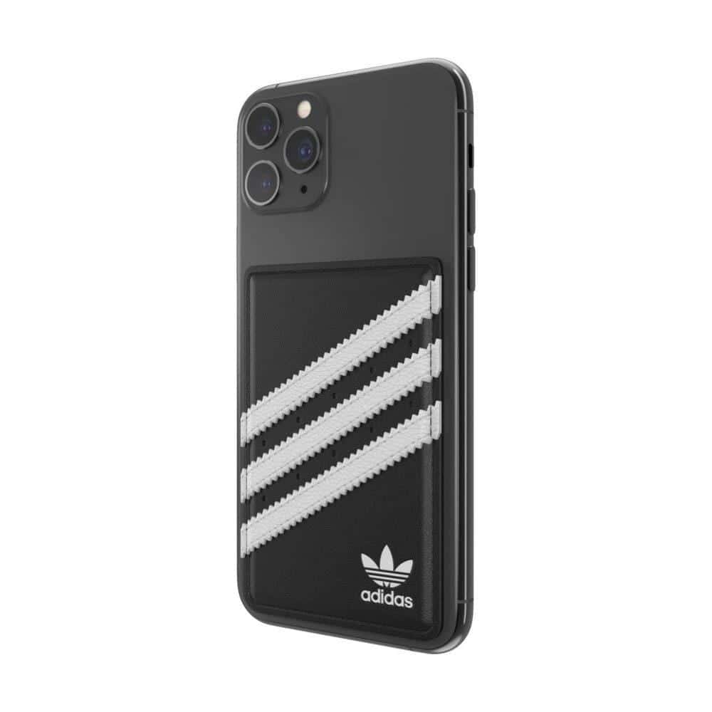 محفظة بطاقات للموبايل  Adidas - Originals Phone Pocket Universal Wallet Card Holder - أسود  أبيض