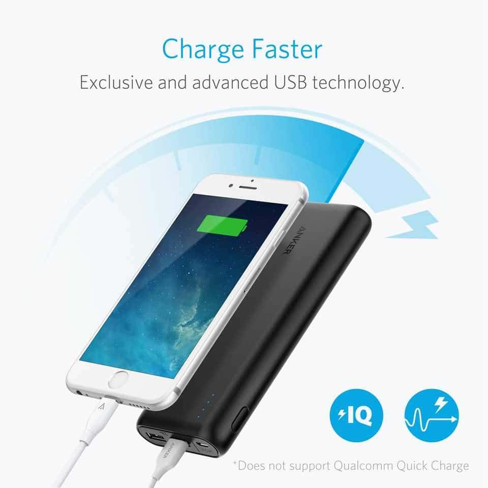 Anker Powercore External Battery 20100mah - Black