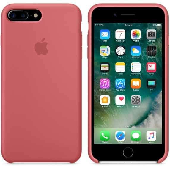 كفر ايفون 7 بلس سيليكون باللون القرميدي من ابل Apple iPhone 7 Plus Silicone Case Camellia