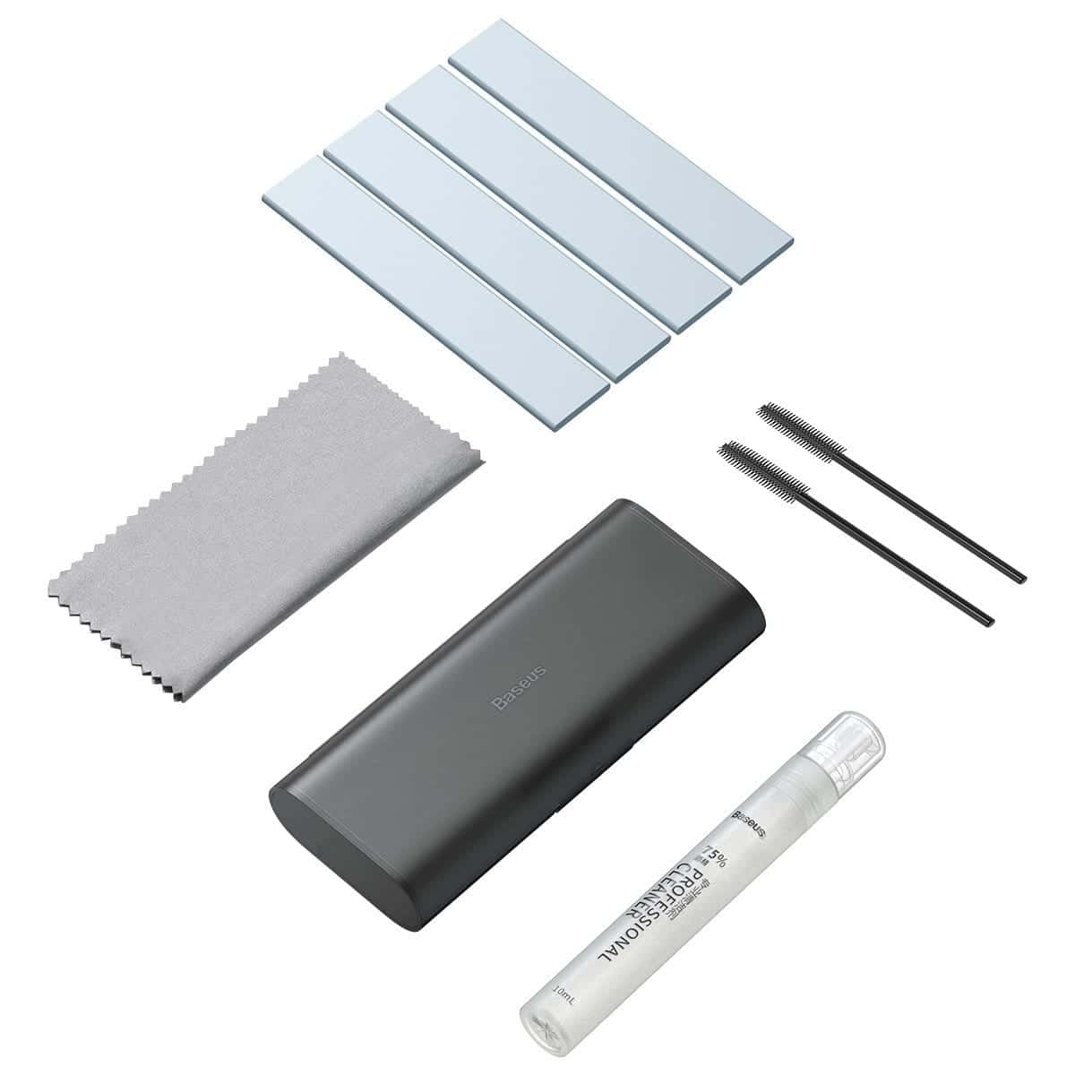 طقم تنظيف Baseus Portable Cleaning Set لسماعات الأذن والهواتف وأجهزة الكمبيوتر المحمولة والكاميرات