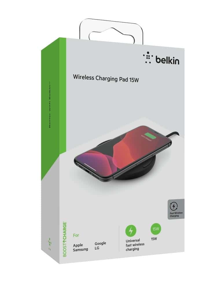belkin boostcharge wireless charging pad 15w qc 3 0 24w wall charger qi certified fast charging for apple iphone 12 11 pro max x 8 plus android airpods samsung huawei and more black