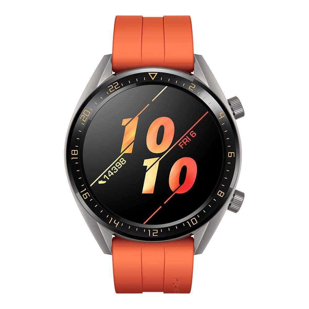 huawei watch gt strap orange fluoroelastomer