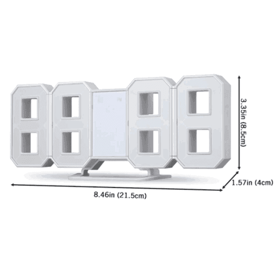 ساعة رقمية 3D