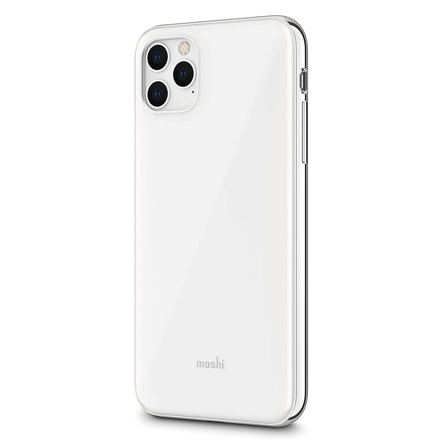 moshi iphone 11 pro max case iglaze pearl white