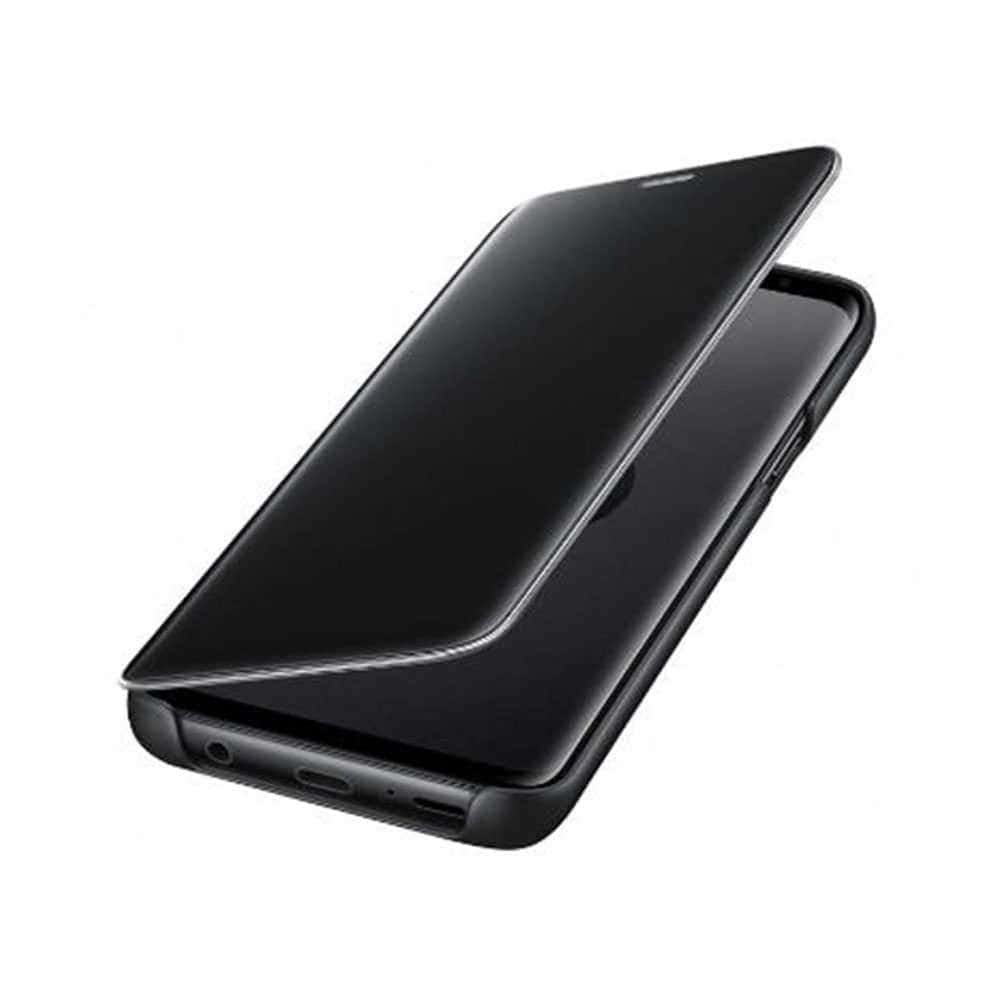 كفر جوال سامسونج جالكسي اس 9 شفاف وأسود سامسونج Samsung Galaxy S9 Clear View Standing Cover 