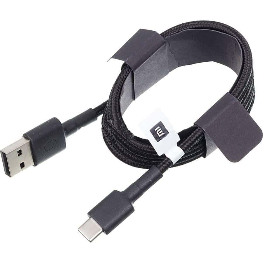 Xiaomi mi braided usb type c cable 100cm black