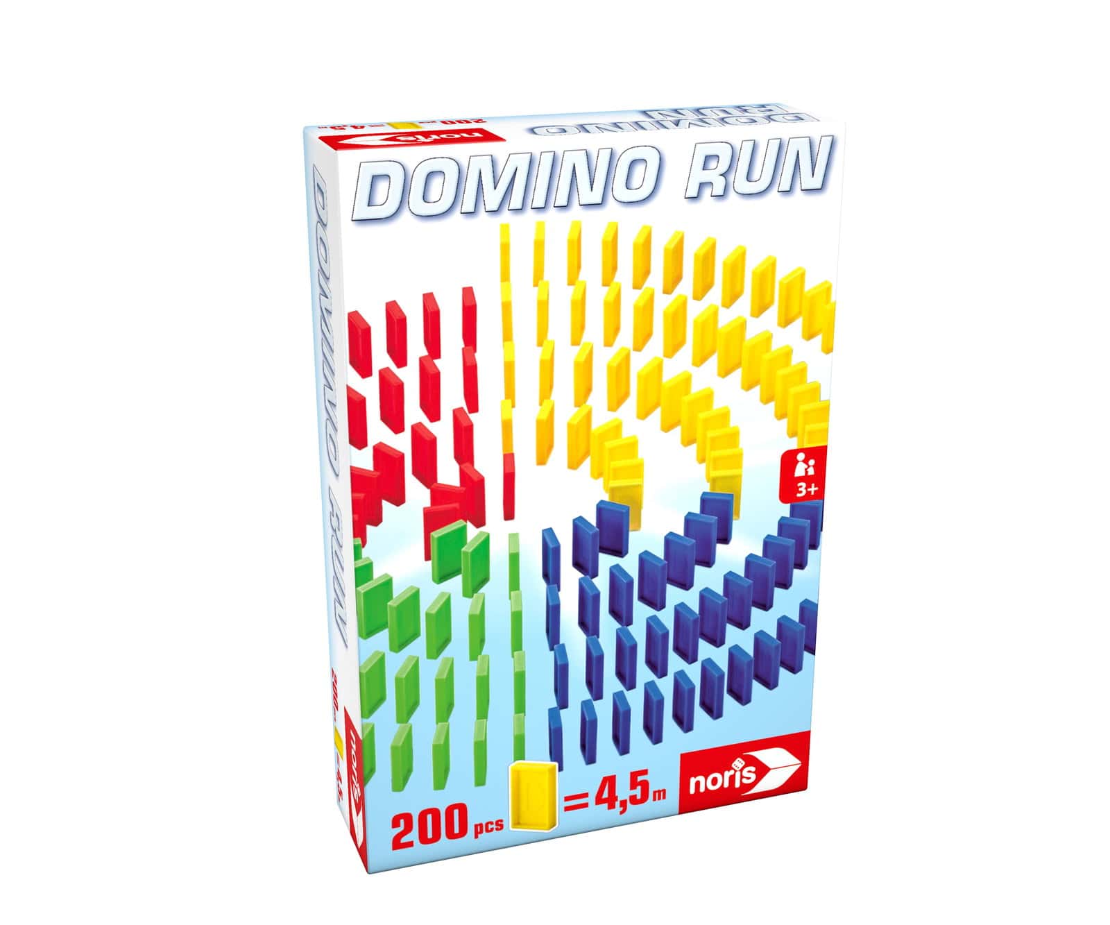 لعبة دومينو مع منحدرات 200 قطعة بلاستيكية من نوريس  Noris - Domino Run 200 Bricks