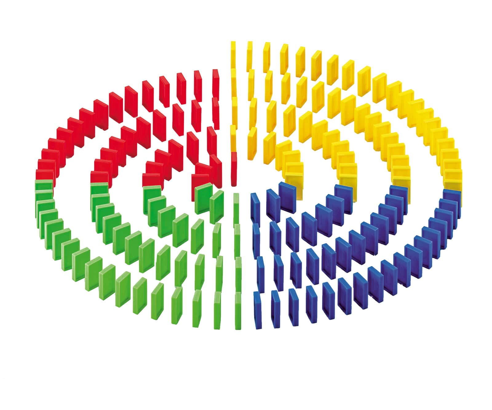 لعبة دومينو مع منحدرات 200 قطعة بلاستيكية من نوريس  Noris - Domino Run 200 Bricks