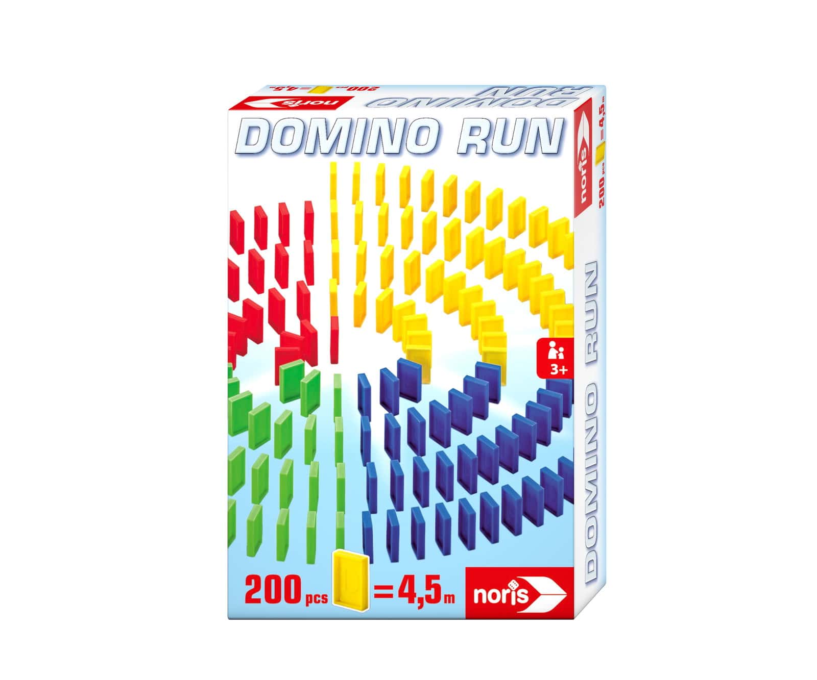 لعبة دومينو مع منحدرات 200 قطعة بلاستيكية من نوريس  Noris - Domino Run 200 Bricks