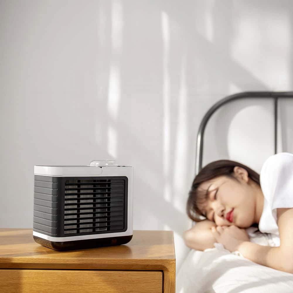 OEM Anion Air Cooler Usb Rechargeable Mini Small Home Desktop Air Conditioning Cooling Fan Desktop Water Cooling Fan