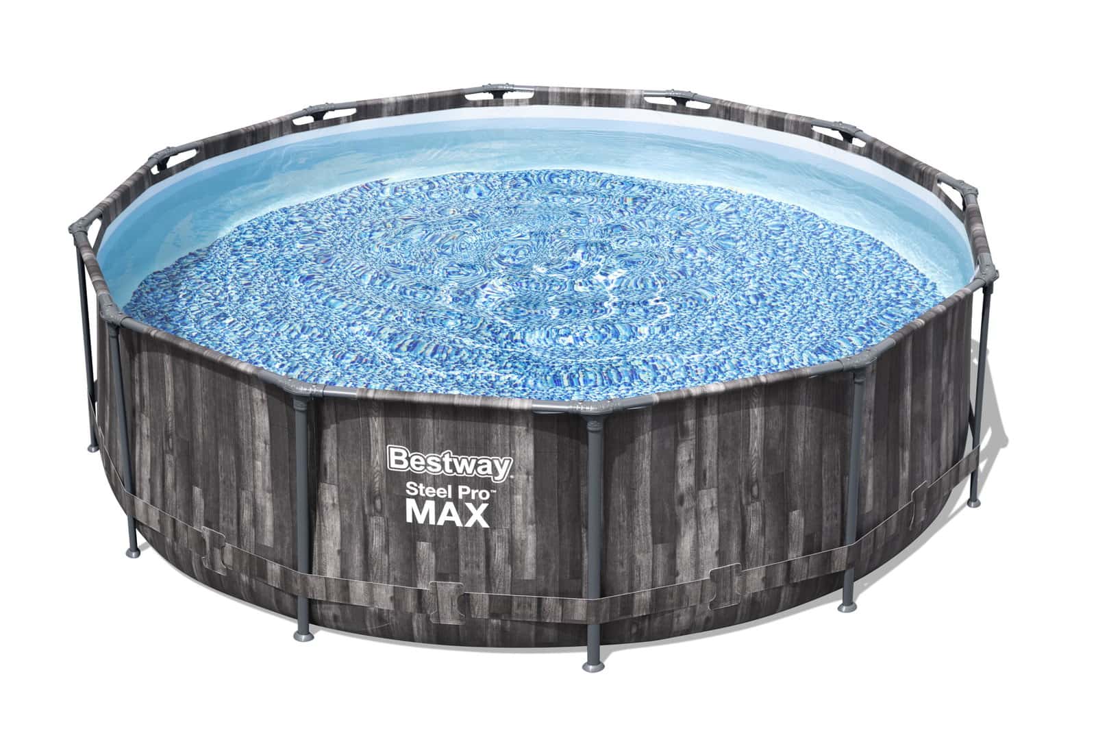 مسبح كبير للاطفال مستدير 9 لتر أسود بيست واي Bestway Black 366X100 9L Round Poolset Steelpro Max