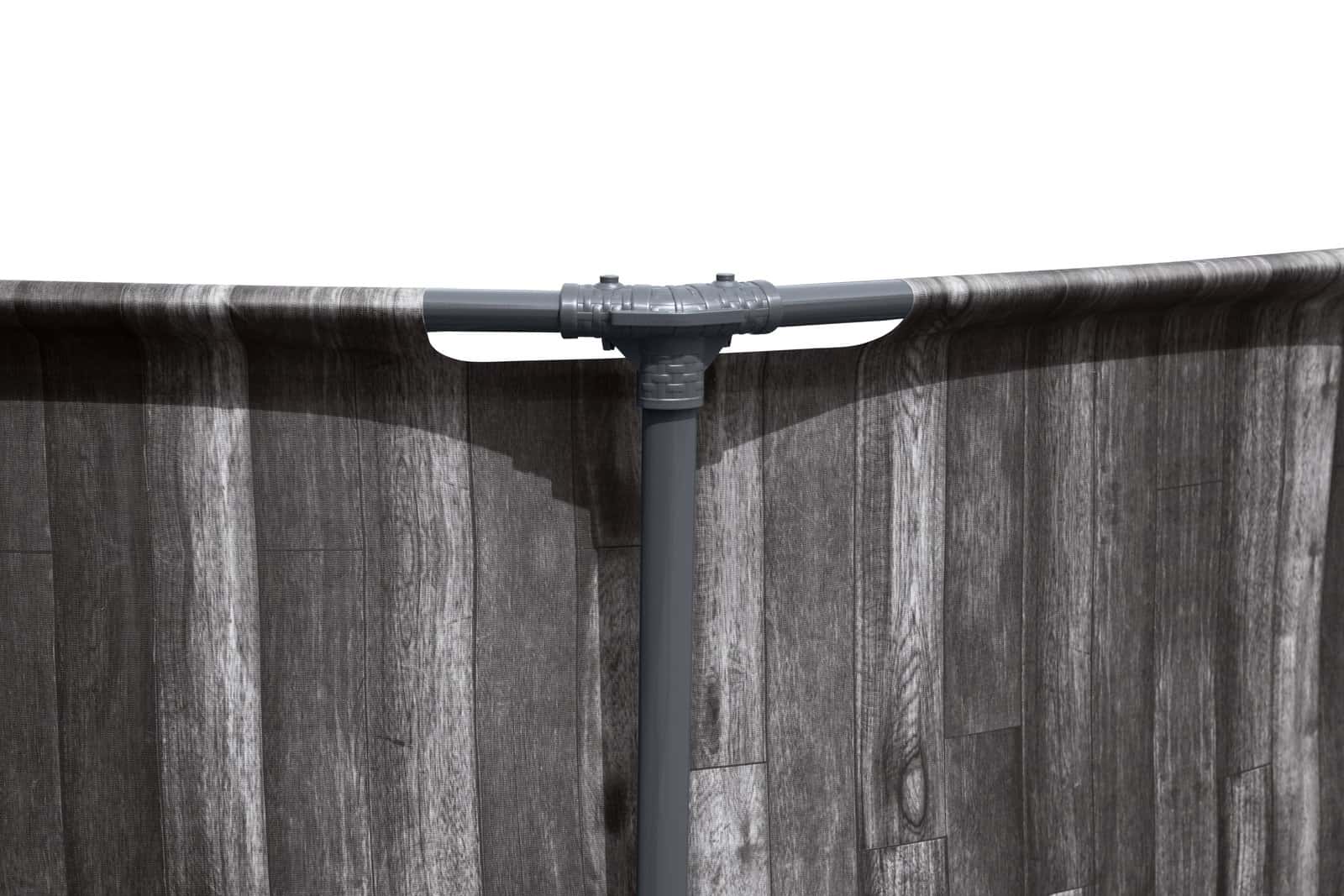 مسبح كبير للاطفال مستدير 9 لتر أسود بيست واي Bestway Black 366X100 9L Round Poolset Steelpro Max