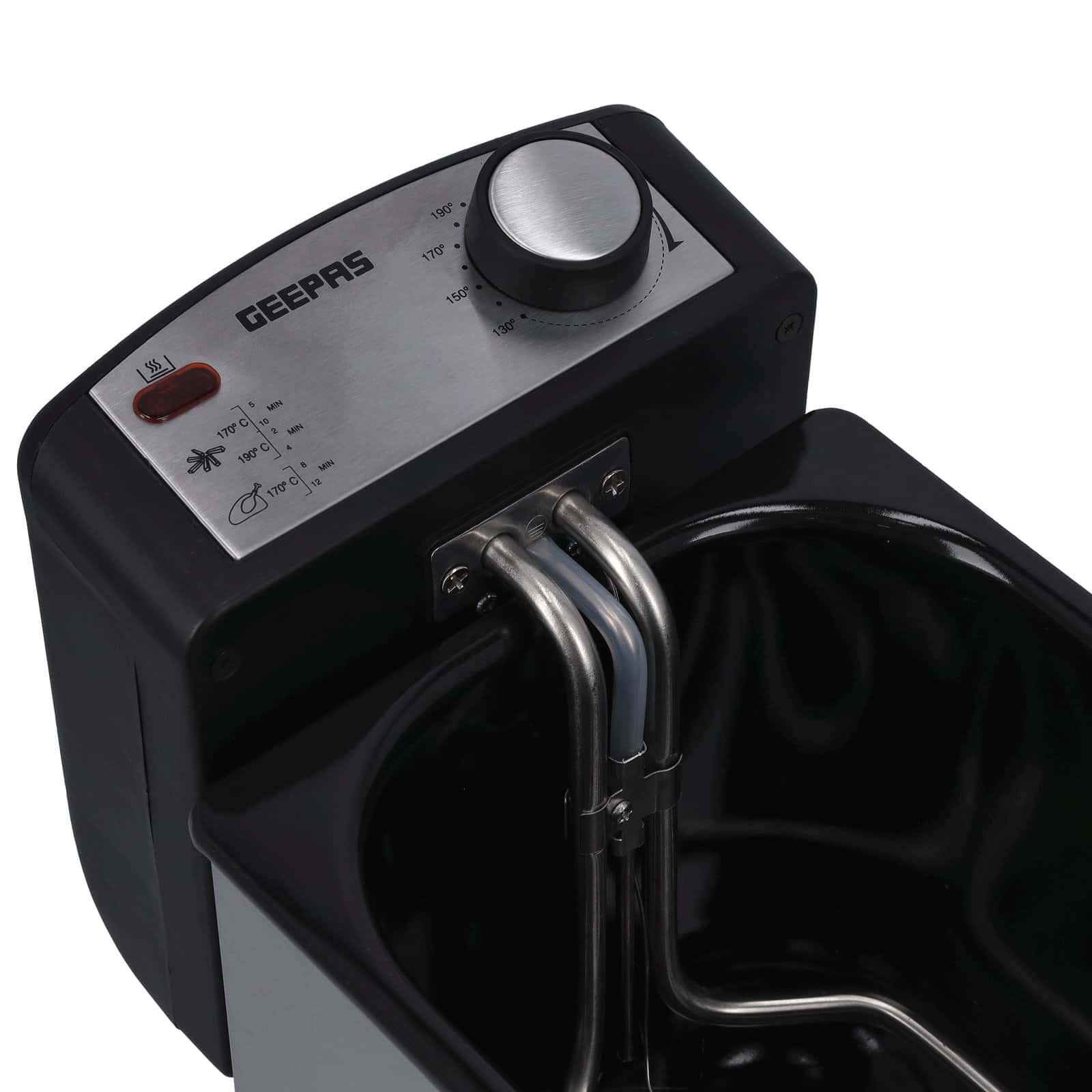 Geepas Compact 2180W Powerful 3L Deep Fryer with Overheat Protection & Chrome Plated Basket GDF36015