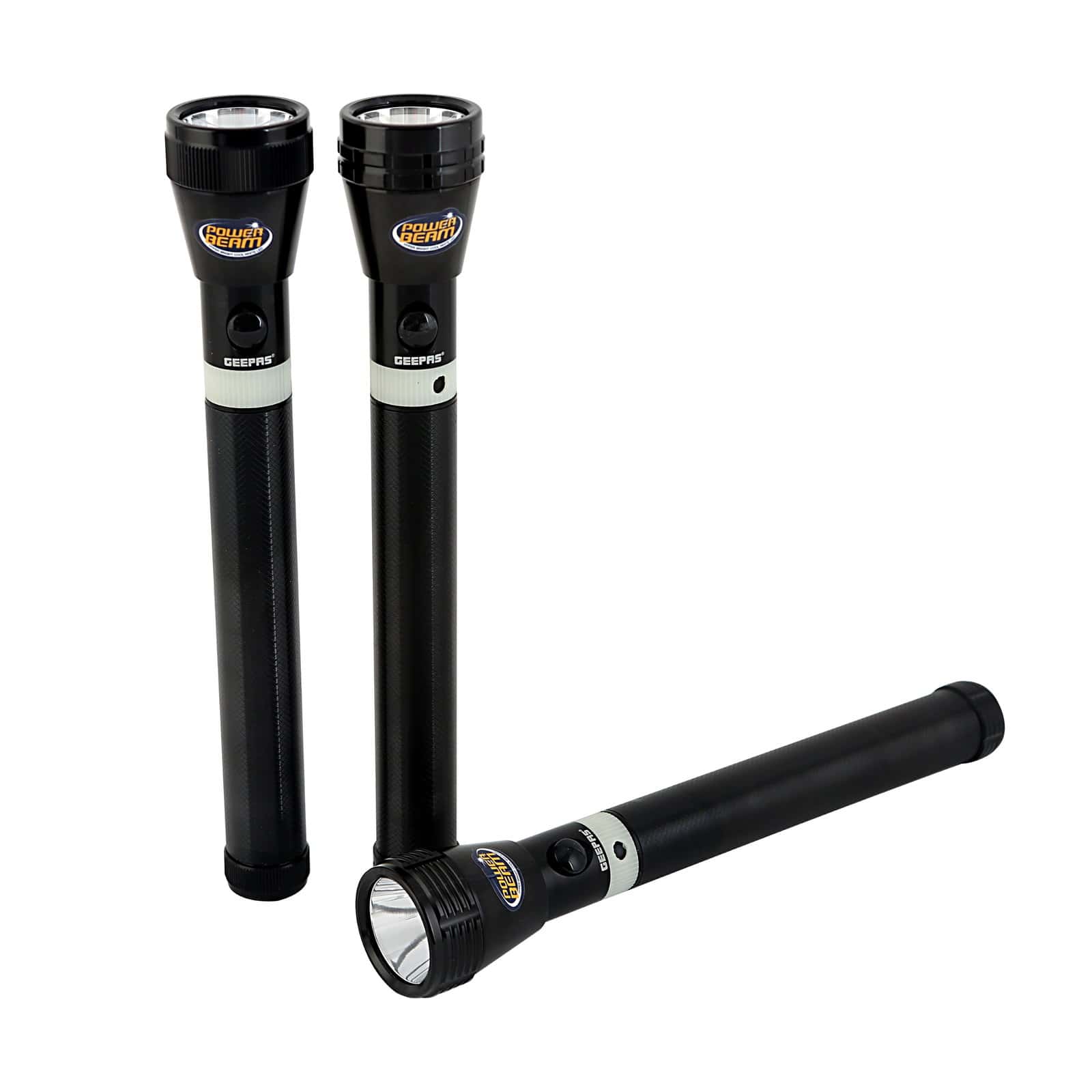 كشاف يدوي ( 3 قطع ) قابل لإعادة الشحن Geepas - Flashlight