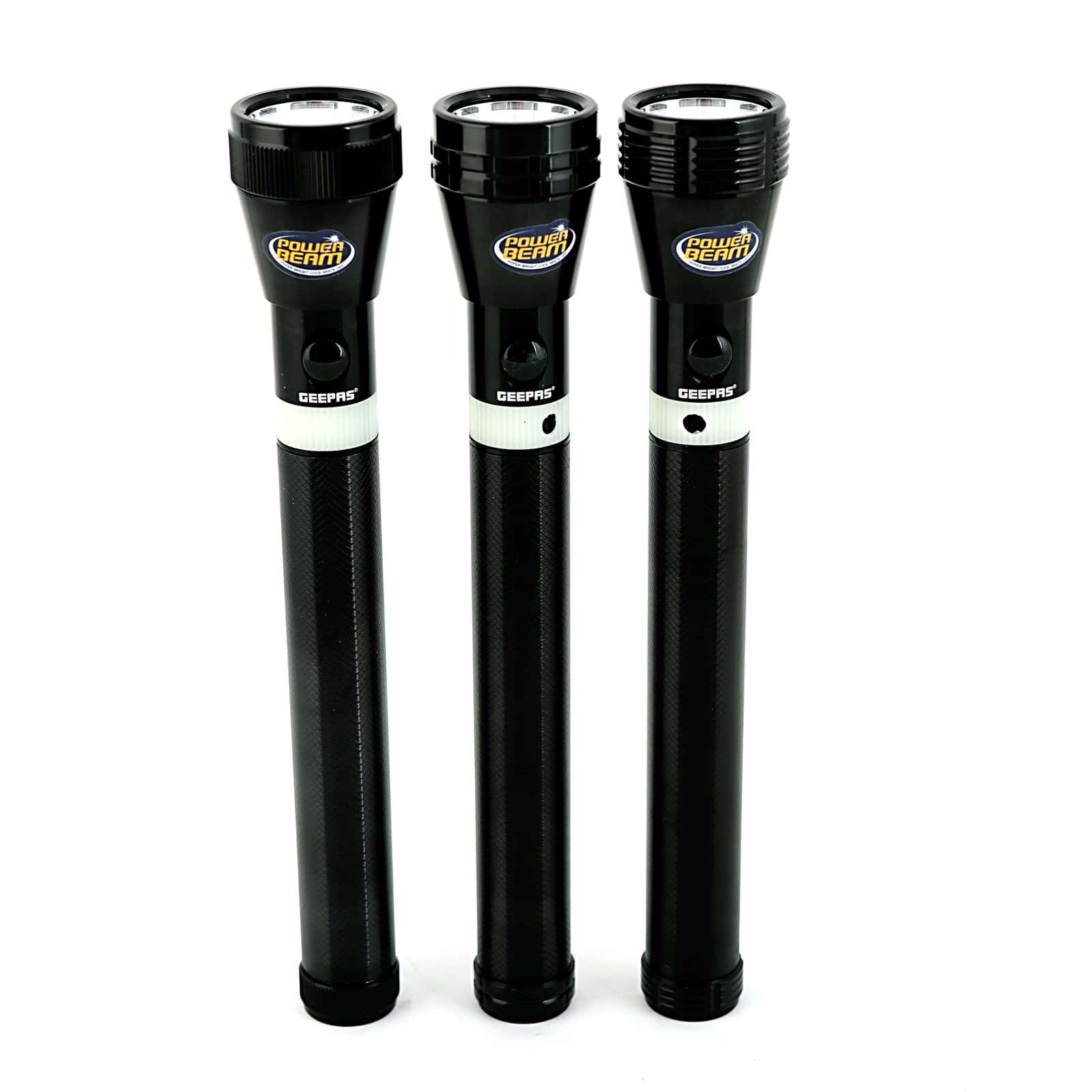 كشاف يدوي ( 3 قطع ) قابل لإعادة الشحن Geepas - Flashlight