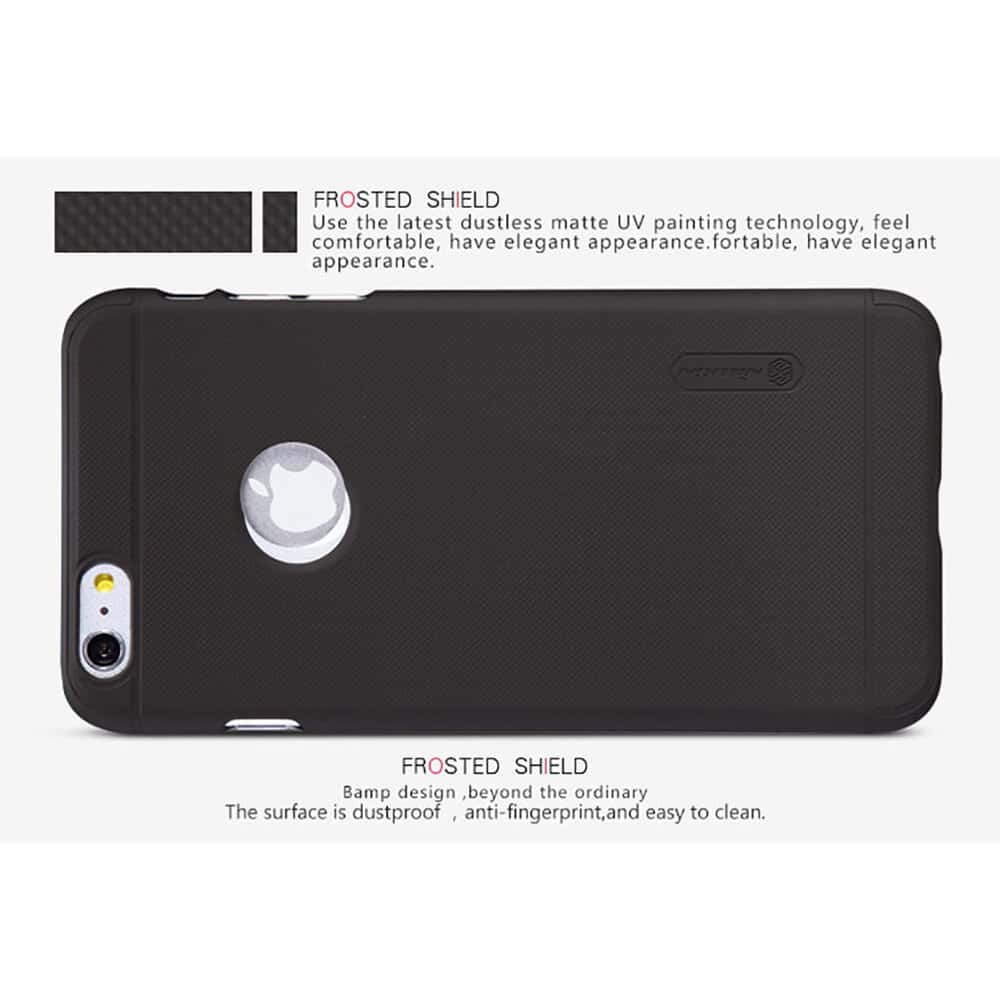 Nillkin Cover Compatible with iPhone 6s Plus / iPhone 6 Plus Case Super Frosted Shield Hard Phone Cover [ Slim Fit ] [ Designed Case for iPhone 6s Plus / iPhone 6 Plus ] - Black - Black