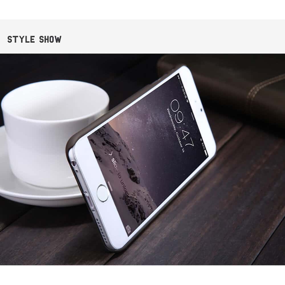 Nillkin Cover Compatible with iPhone 6s Plus / iPhone 6 Plus Case Super Frosted Shield Hard Phone Cover [ Slim Fit ] [ Designed Case for iPhone 6s Plus / iPhone 6 Plus ] - Black - Black