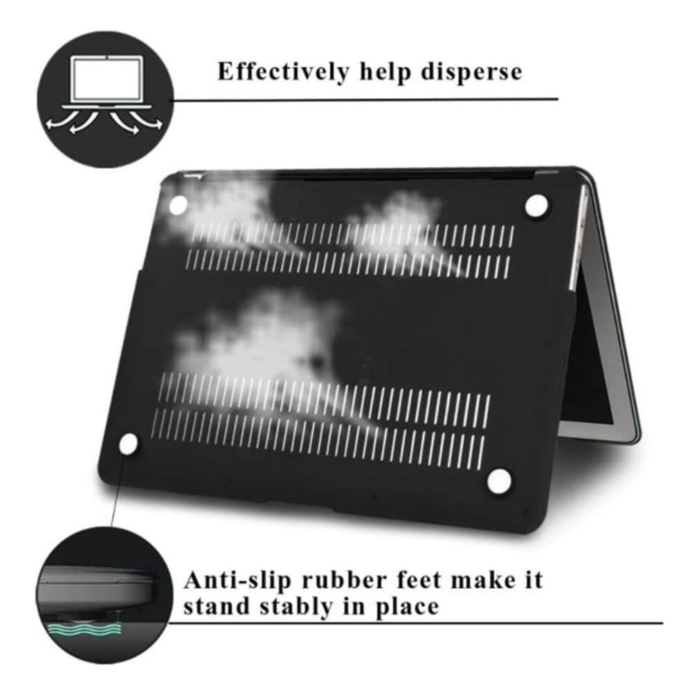 كفر ماك بوك  O Ozone Frost Matte Rubberized Hard Case for Macbook Pro Retina 15 Inch Cover  A1398 Frosted