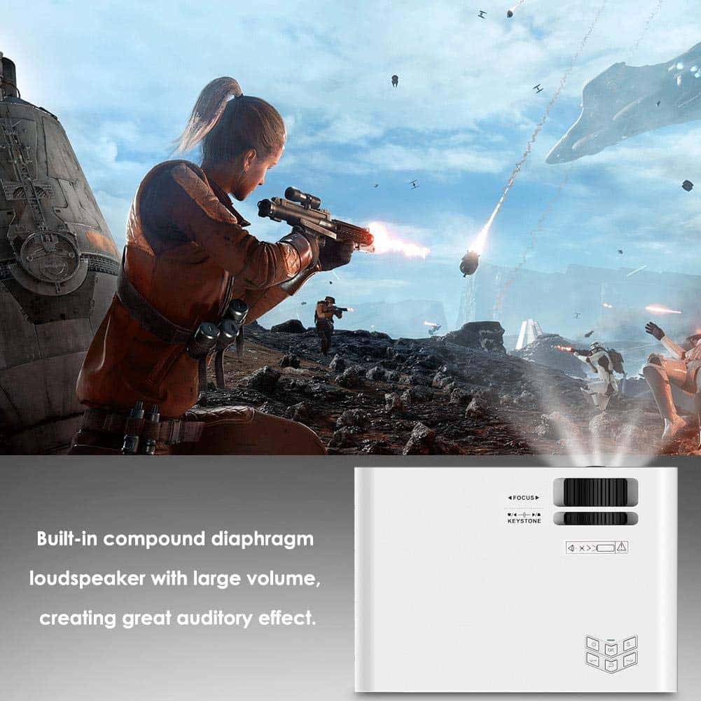 بروجكتر مع شاشة عرض Wownect LED Projector W80