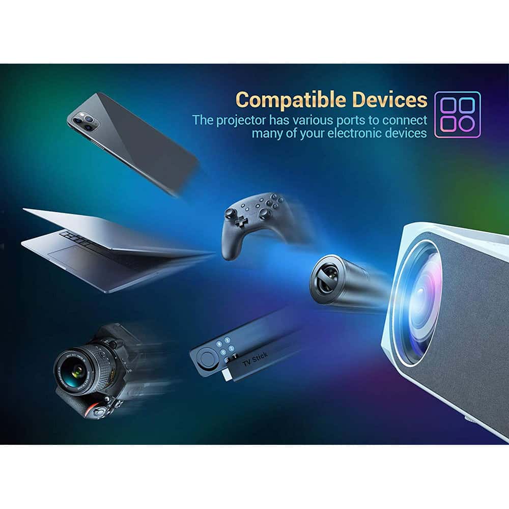 بروجكتر منزلي Wownect 1080 Full HD LED Projector