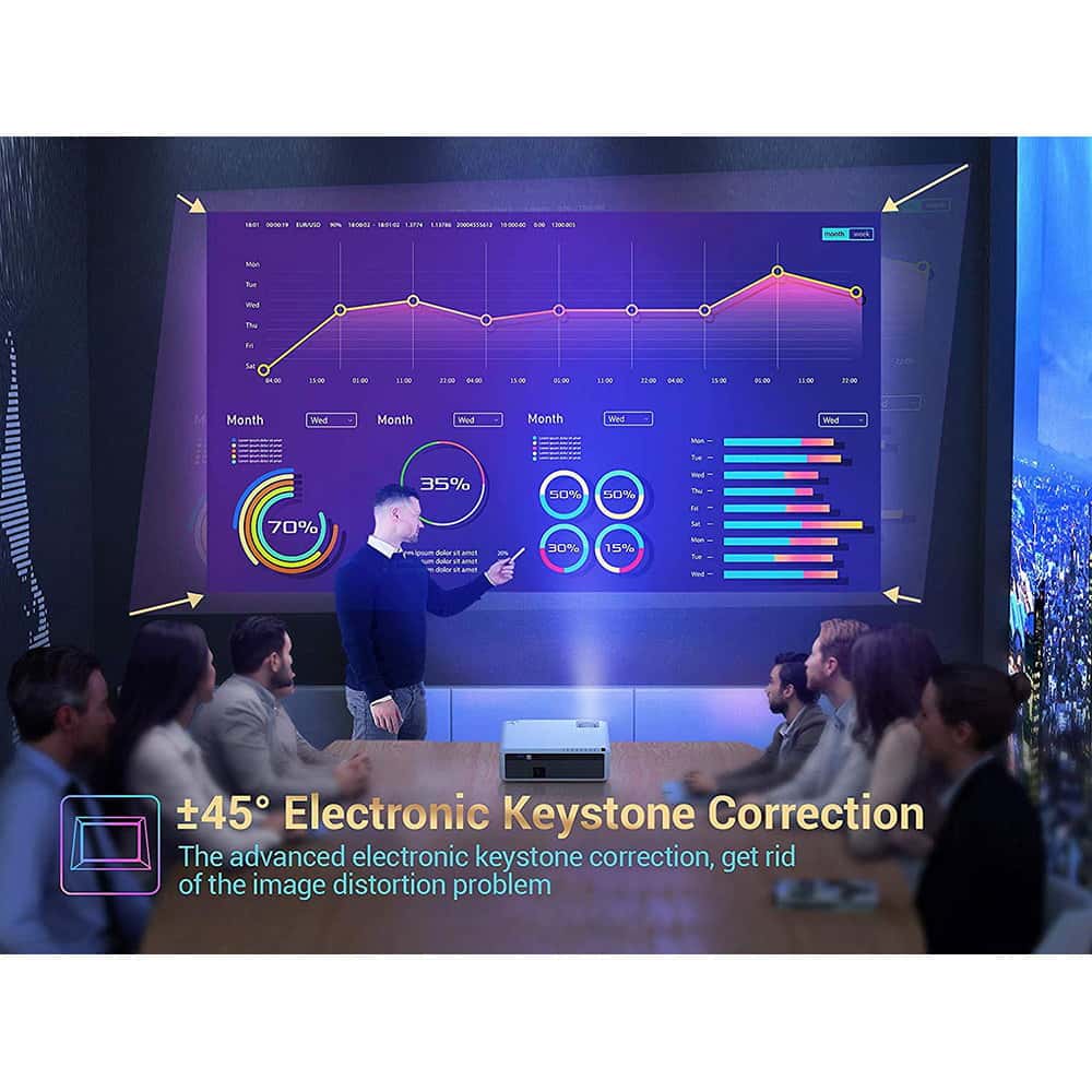 بروجكتر منزلي Wownect 1080 Full HD LED Projector