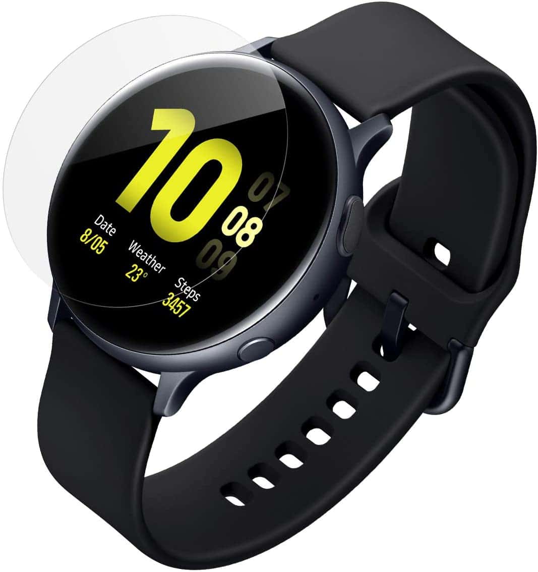 O Ozone Screen Protector for Galaxy Watch Active 2 40mm Soft Protective PET Screen Guard Film Crystal Clear HD [Designed For Samsung Galaxy Active 2 Smartwatch Fitness Tracker] - [Pack Of 2] - Clear